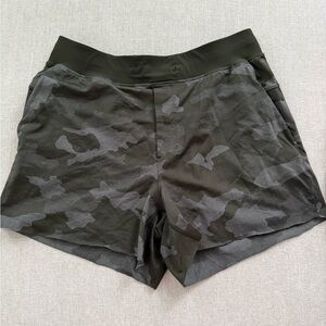 lululemon athletica Camo Green Athletic Shorts